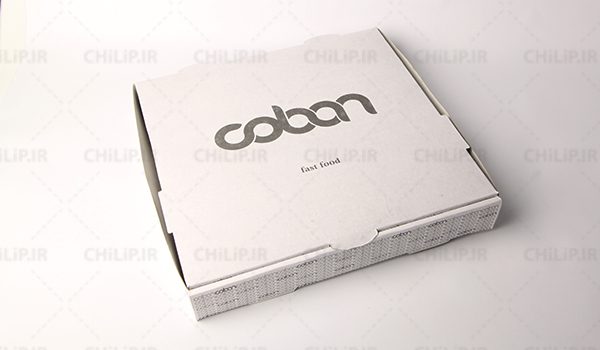طراحی و چاپ جعبه پیتزا فست فود کوبان Coban
