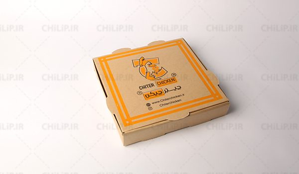 طراحی و چاپ جعبه پیتزا کوچک چیتر چیکن
