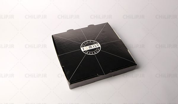 طراحی و چاپ جعبه پیتزا فست فود Family