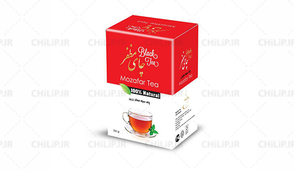 طراحی بسته بندی چای مظفر
